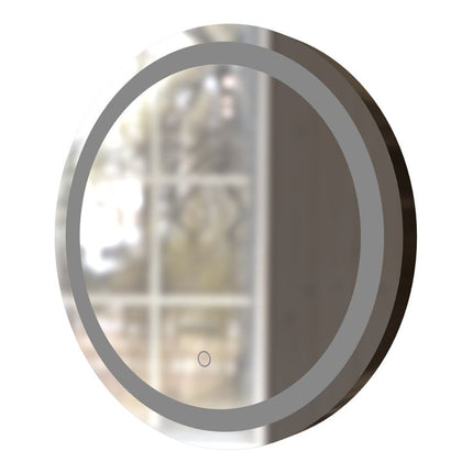 Elaina 600mm Round Front-Lit LED Bathroom Mirror | Touch Sensor | Demister | Cool to Warm