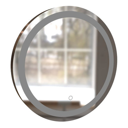 Elaina 600mm Round Front-Lit LED Bathroom Mirror | Touch Sensor | Demister | Cool to Warm