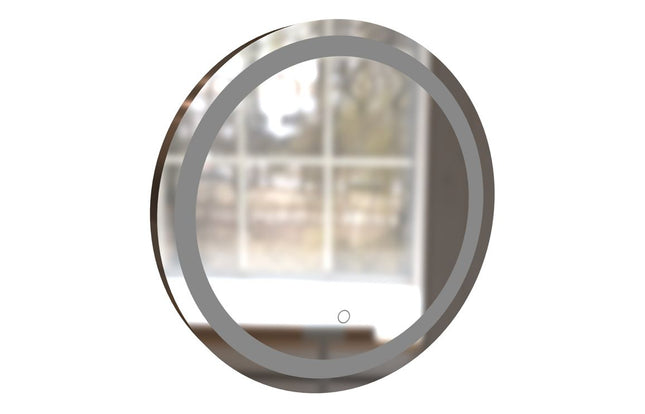 Elaina 600mm Round Front-Lit LED Bathroom Mirror | Touch Sensor | Demister | Cool to Warm