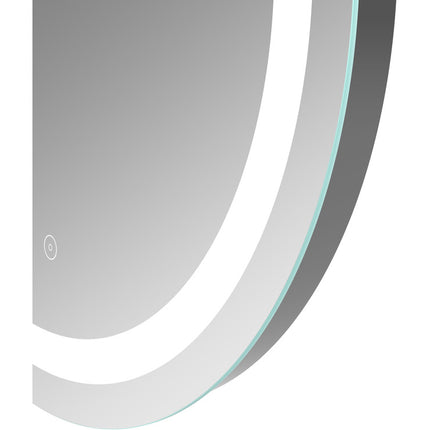 Elaina 600mm Round Front-Lit LED Bathroom Mirror | Touch Sensor | Demister | Cool to Warm