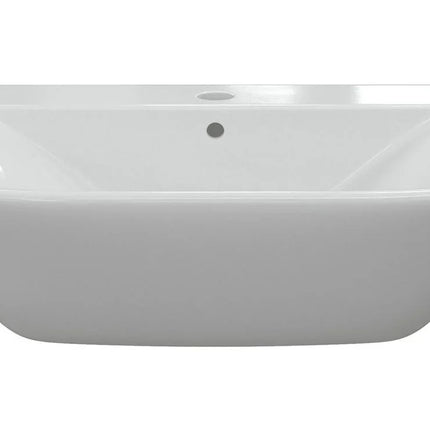 Sondrio Semi Recessed Basin - White | 1 Tap Hole | 520x400mm | Lifetime Guarantee