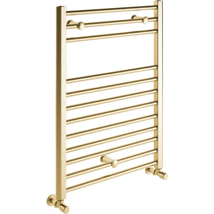 Element Straight 30mm Ladder Radiator - Brushed Brass W 500mm x H 800mm