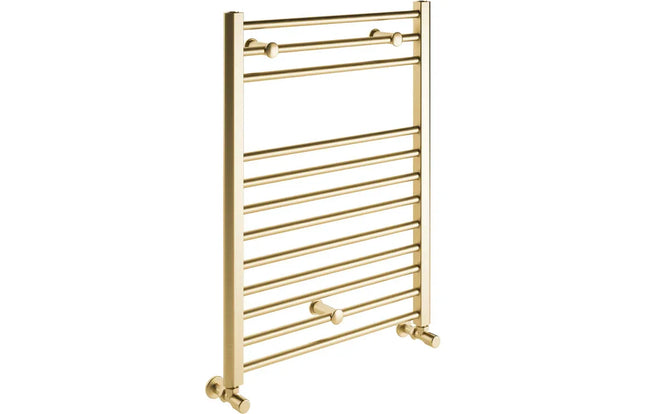 Element Straight 30mm Ladder Radiator - Brushed Brass W 500mm x H 800mm