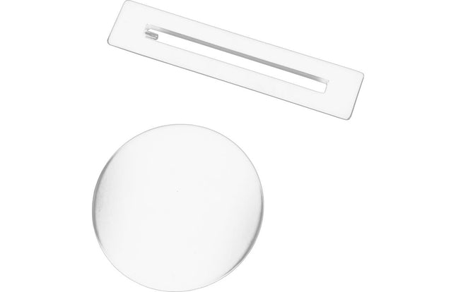 Floor Standing Bath Overflow & Waste Cover | Brushed Brass, Matt Black or Matt White
