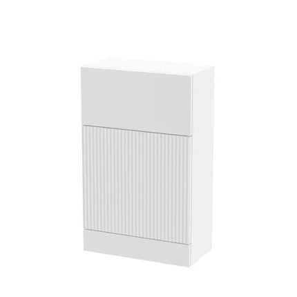 Hudson Reed Fluted 500mm Floor Standing WC Unit - Art Deco Satin Finish