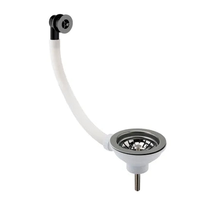 BC Sanitan 90mm Basket Strainer Waste with Overflow | Chrome, Brass & Pewter