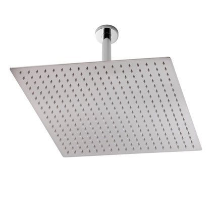 Hudson Reed 400mm Square Fixed Shower Head | Chrome | Head Only or With Arm