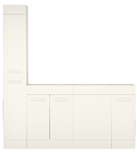 FlowLine Combination A | 4-Piece Waterproof Fitted Bathroom Furniture Set