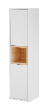AquaCore 300mm Waterproof Wall Mounted Storage Unit | 2 Door & Open Oak Shelf