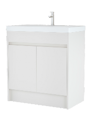 Melbourne 800mm Waterproof Vanity Unit with Slim Basin | 4 Finishes