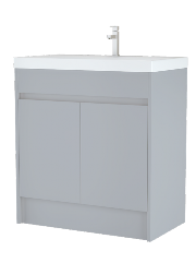 Melbourne 800mm Waterproof Vanity Unit with Slim Basin | 4 Finishes