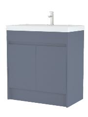 Melbourne 800mm Waterproof Vanity Unit with Slim Basin | 4 Finishes