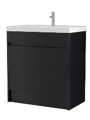 Melbourne 800mm Waterproof Vanity Unit with Slim Basin | 4 Finishes