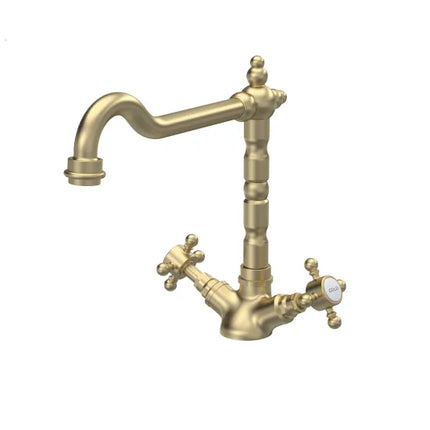 Nuie French Classic Crosshead Kitchen Tap | 3 Finishes | 3-Year Guarantee
