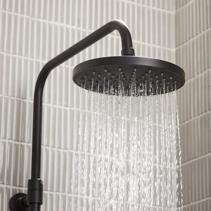 Roper Rhodes Marine Dual Function Thermostatic Bar Shower System - Matt Black with 200mm Overhead