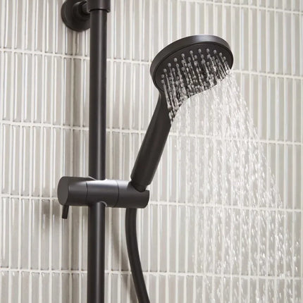 Roper Rhodes Marine Dual Function Thermostatic Bar Shower System - Matt Black with 200mm Overhead