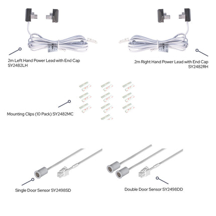 Modex Zenith Accessories – Power Leads, Sensors & Mounting Clips for 24V LED Strip | SycamoreLED