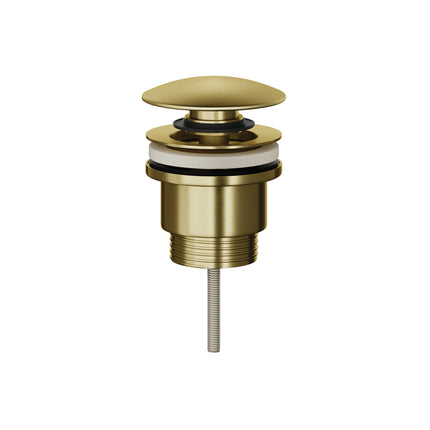HiB Novum Brushed Brass Universal Click-Clack Basin Waste