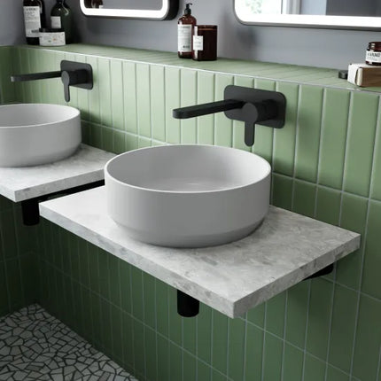 Hudson Reed Salana 350mm Round Countertop Basin | 3 Matt Finishes