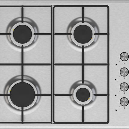 Prima Kitchen Appliance Pack - Built-In Oven, Gas Hob & Chimney Hood - Stainless Steel