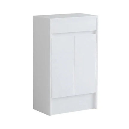 Melbourne 500mm Waterproof Storage Unit - 2 Doors | Bathroom Furniture White Gloss