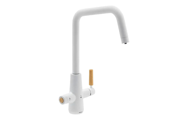 Abode Scandi-E 4-in-1 Boiling Water Tap with Proboil.4E Tank - Chrome Matt white