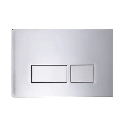 Roper Rhodes Plaza Dual Flush Plate - Chrome | Square Style | Compatible with Wall Hung Frames Chrome