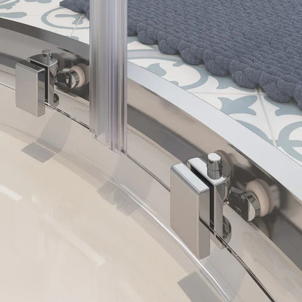 Ambience Classique 2 Door Easy-Fit Quadrant & 45mm Tray Pack - Chrome