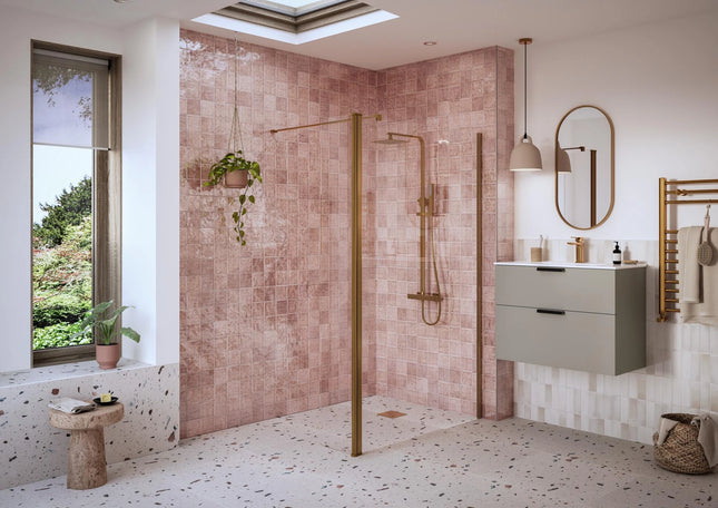 RefleXion Iconix 300mm Rotatable Wetroom Panel | 180° Rotation | 8mm Glass | 5 Finishes