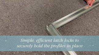 Ambience Classique Easy-Fit Sliding Door & 45mm Tray Pack - Chrome