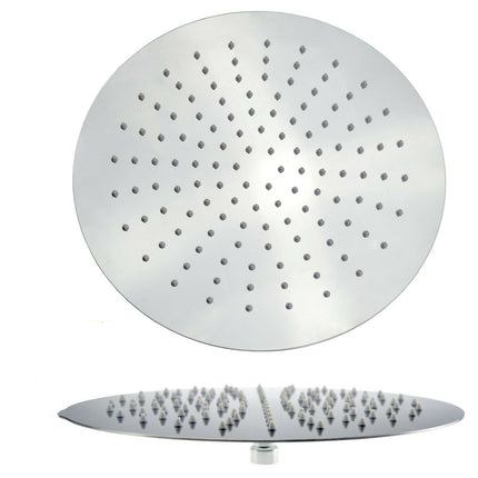 Kartell 300mm Round Fixed Overhead Shower Head | Chrome Stainless Steel