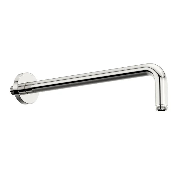 Round Wall Mounted Shower Arm – Chrome | Brass | Vertical