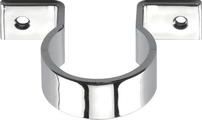 McAlpine Chrome Pipe Clip for Plastic Waste Pipe | 32mm, 1¼" & 1½" | Sold Per Clip