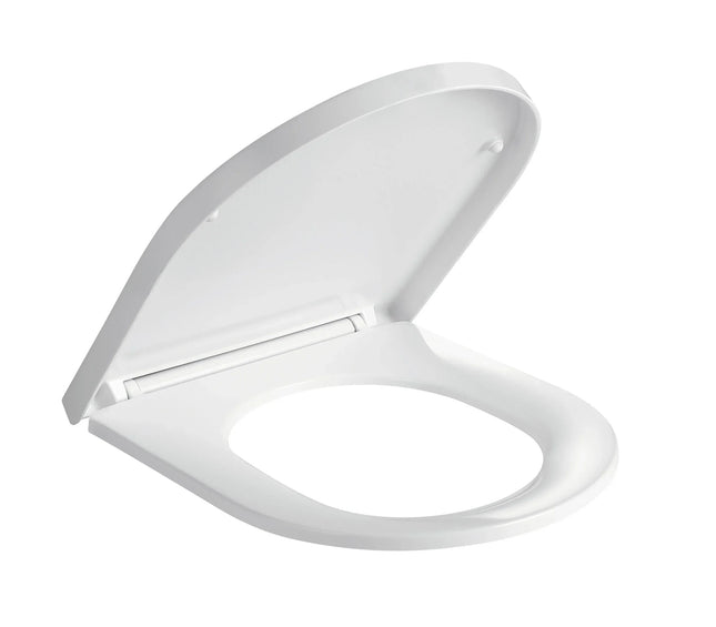 Kartell Slim D Wrapover Toilet Seat - Soft Close White Gloss