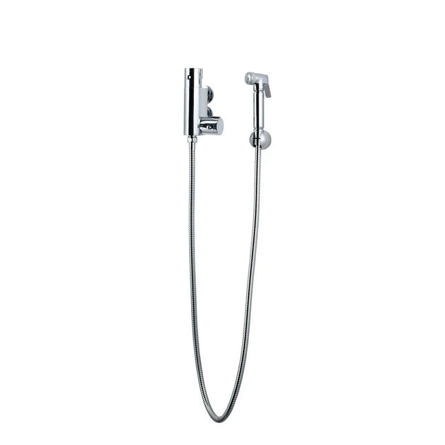 Douche Kit with Thermostatic Mixing Valve & Brass Spray Head - Chrome