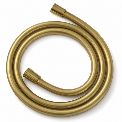 Kartell 1.5m PVC Smooth Shower Hose | Brushed Brass | SHO172BB