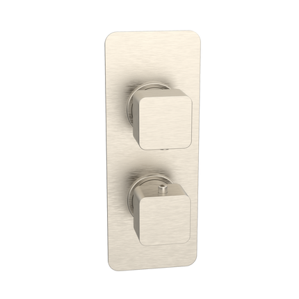 Kartell Kolt Single Outlet Concealed Shower Valve with Fixed Head & Arm | Brushed Nickel