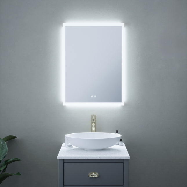 Celestial Aura Tunable LED Mirror | 600x800mm | Dimmer, Demister & Dual Touch Control