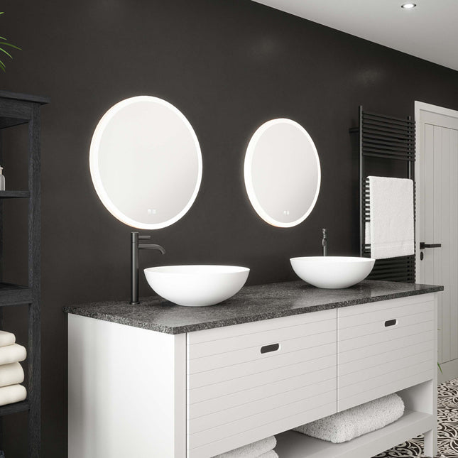 Luna Luxe Tunable LED Round Mirror | 600mm | Dimmer & Demister | IP44