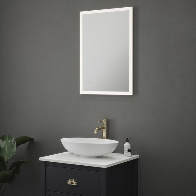 Nordic Essence Pro Illuminated LED Mirror 700x500mm | Tunable White | Demister | IP44 | SycamoreLED