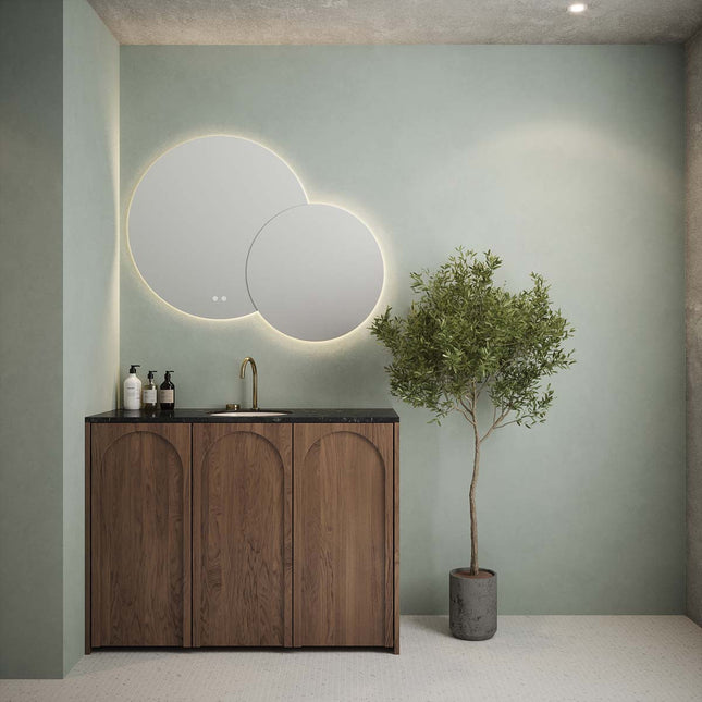 Lumière Dual Round LED Mirror | Tunable White | Demister | 1200x900mm