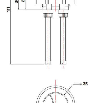 Series 600 Cistern Push Button