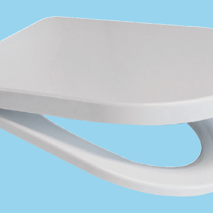 Euroshowers Rainbow Soft Close Toilet Seat | D-Shape | 5 Colours | Duroplast