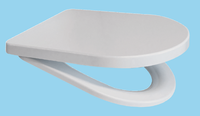 Euroshowers Rainbow Soft Close Toilet Seat | D-Shape | 5 Colours | Duroplast