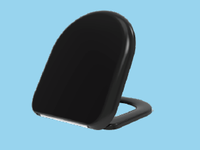 Euroshowers Rainbow D-One Soft Close Toilet Seat | 5 Colours | Duroplast | D-Shape