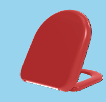Euroshowers Rainbow D-One Soft Close Toilet Seat | 5 Colours | Duroplast | D-Shape
