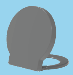 Euroshowers Round Soft Close Toilet Seat | Duroplast | 5 Colours | 420mm
