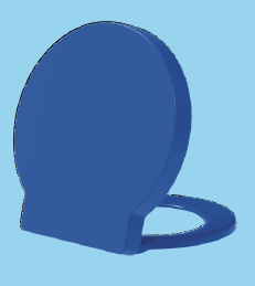 Euroshowers Round Soft Close Toilet Seat | Duroplast | 5 Colours | 420mm