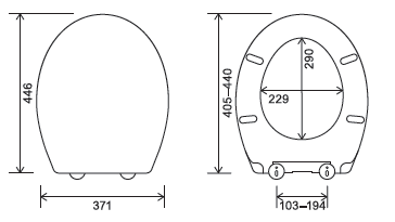 Euroshowers Ettan Soft Close Toilet Seat | White Duroplast | Standard Shape | SKU 83510