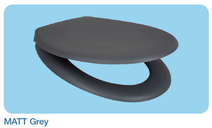 Euroshowers Rainbow Soft Close Universal Toilet Seat | 12 Colours | Duroplast | 445mm